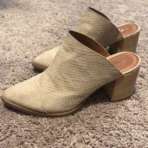 Tan Snake Skin Booties